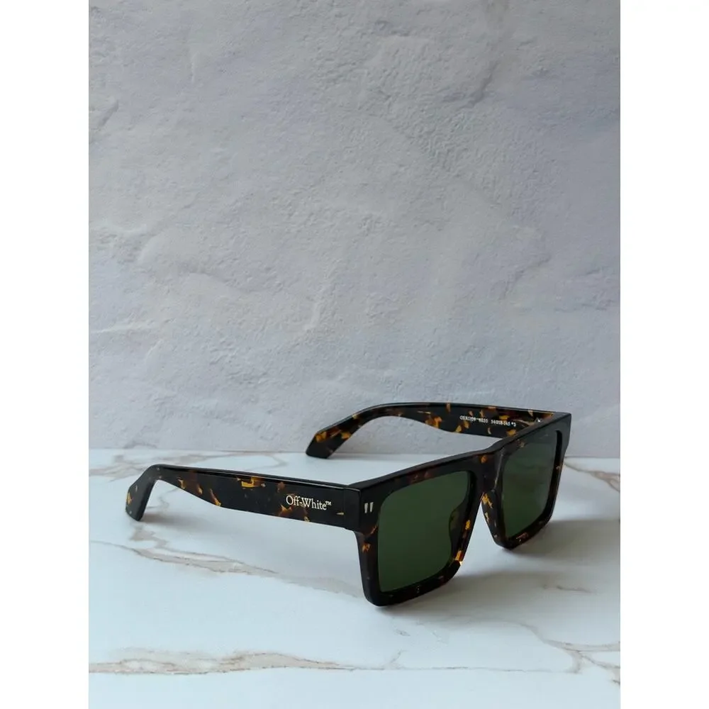 NEW Off White Lawton OERI09 Brown Green Unisex Sunglasses
